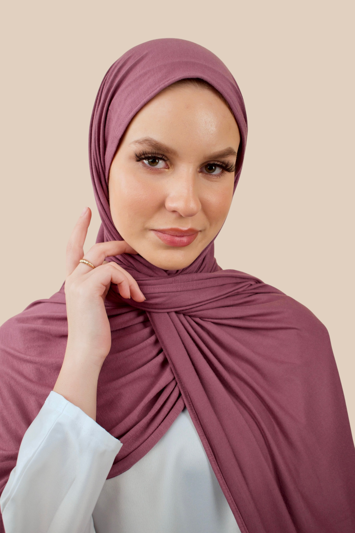 Premium Jersey Hijab | Deep Mauve - Sabaah's Boutique