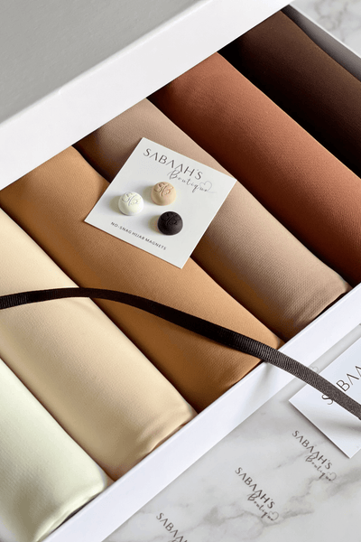 Deluxe Chiffon | Neutrals Box - Sabaah's Boutique