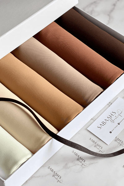 Deluxe Chiffon | Neutrals Box - Sabaah's Boutique