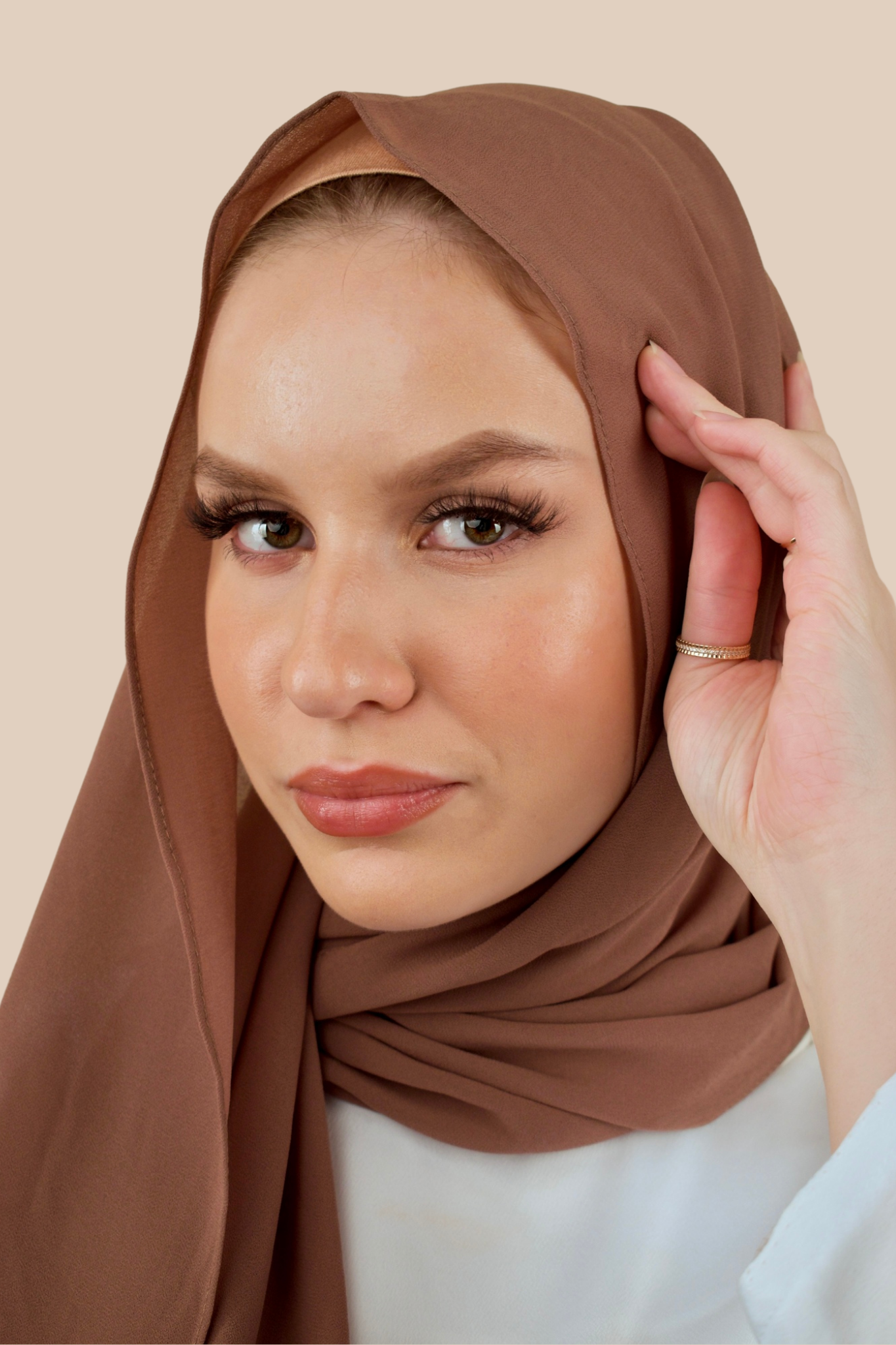 Premium Chiffon Hijab | Coffee - Sabaah's Boutique
