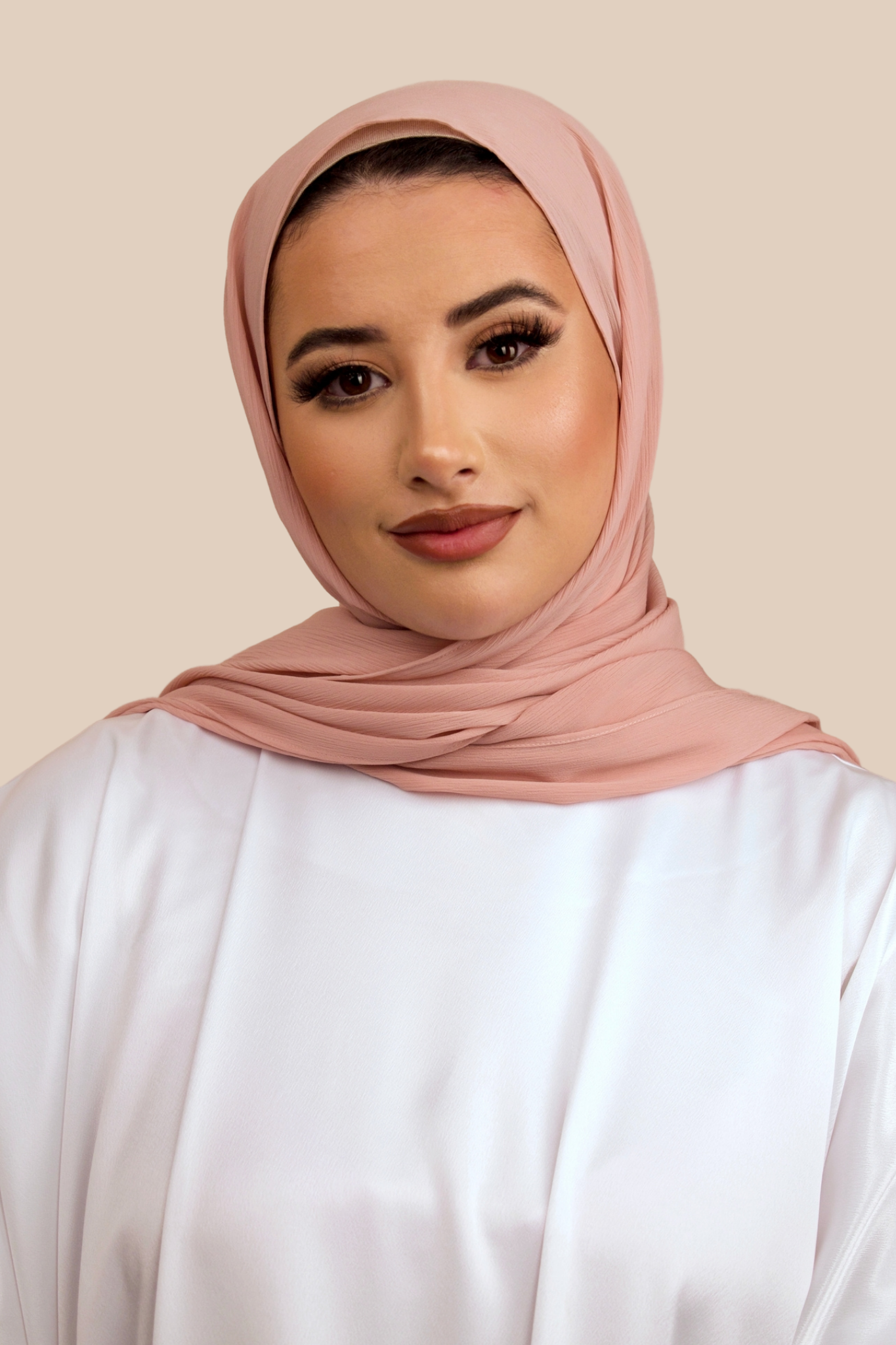 Reign | Crinkled Chiffon | Peach Blush - Sabaah's Boutique