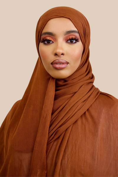 Crinkled Rayon | Cinnamon - Sabaah's Boutique