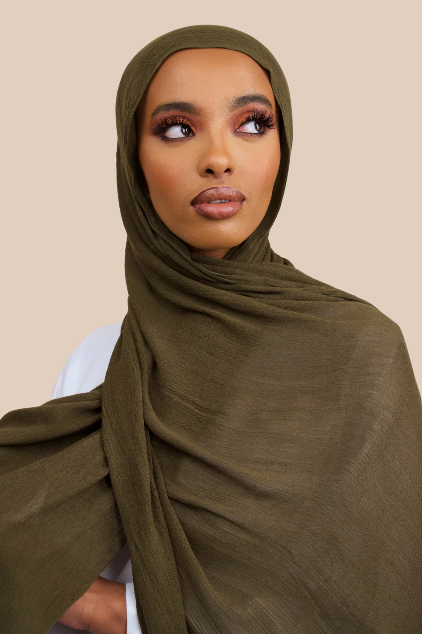 Crinkled Rayon | Olive - Sabaah's Boutique