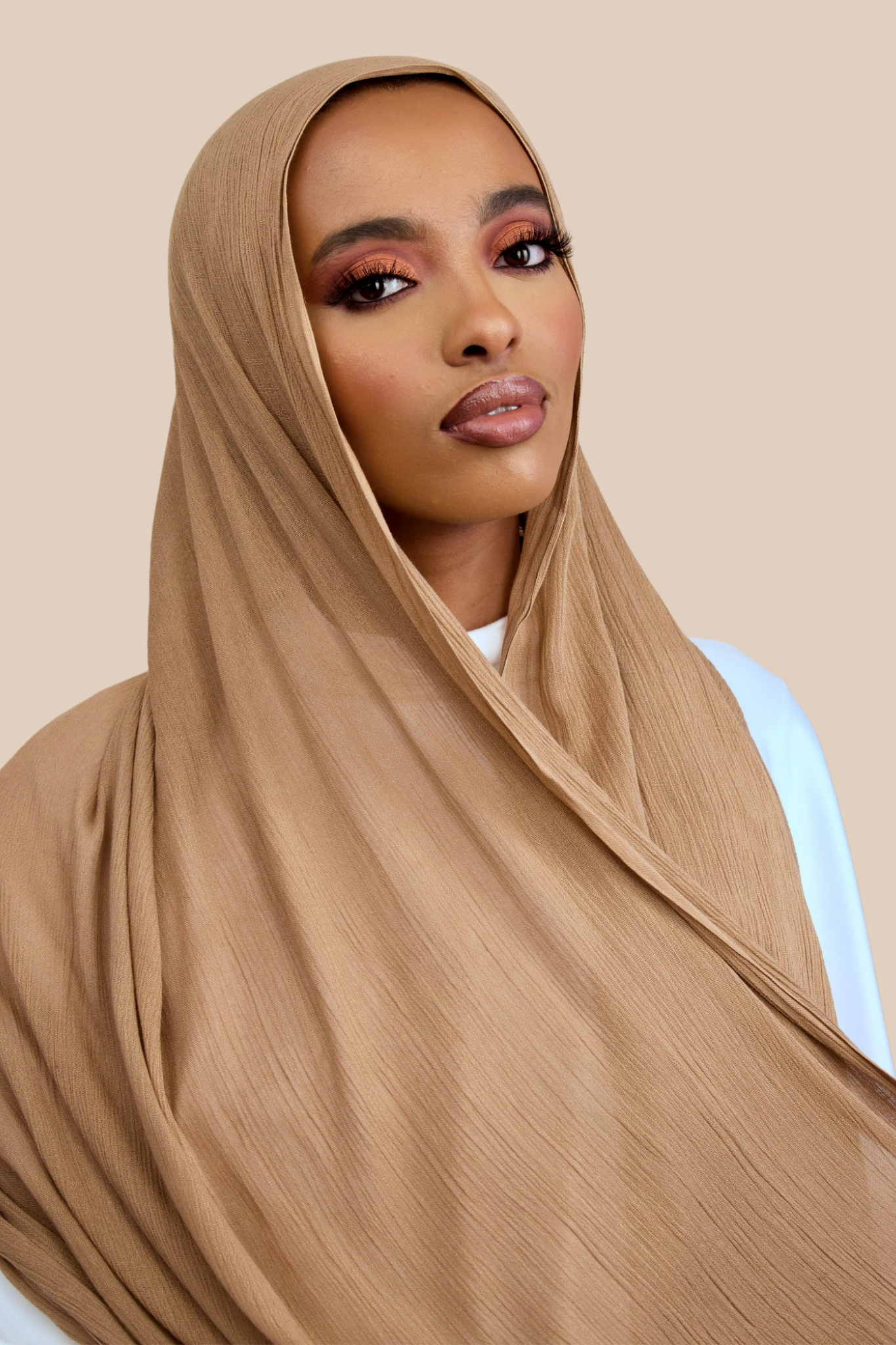 Crinkled Rayon | Tan - Sabaah's Boutique