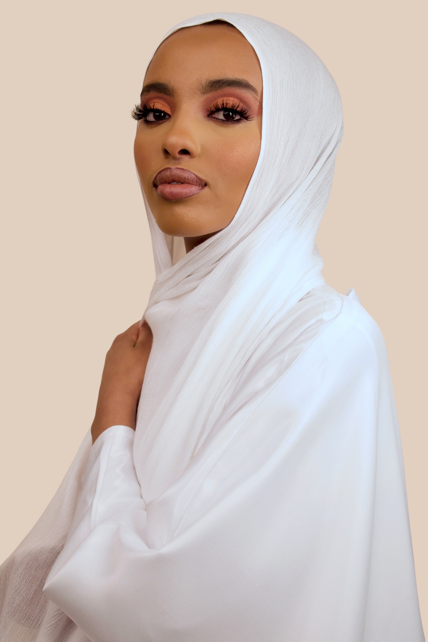 Crinkled Rayon | White - Sabaah's Boutique
