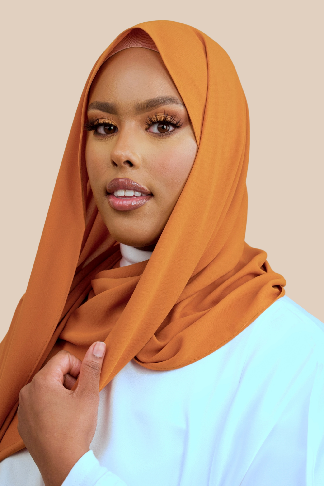 Deluxe Chiffon | Apricot - Sabaah's Boutique