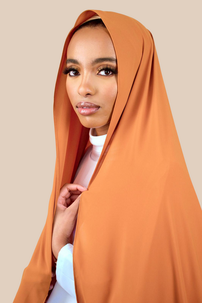 Deluxe Chiffon | Apricot - Sabaah's Boutique