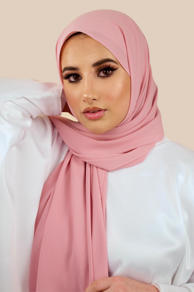 Deluxe Chiffon | Dusty Pink - Sabaah's Boutique