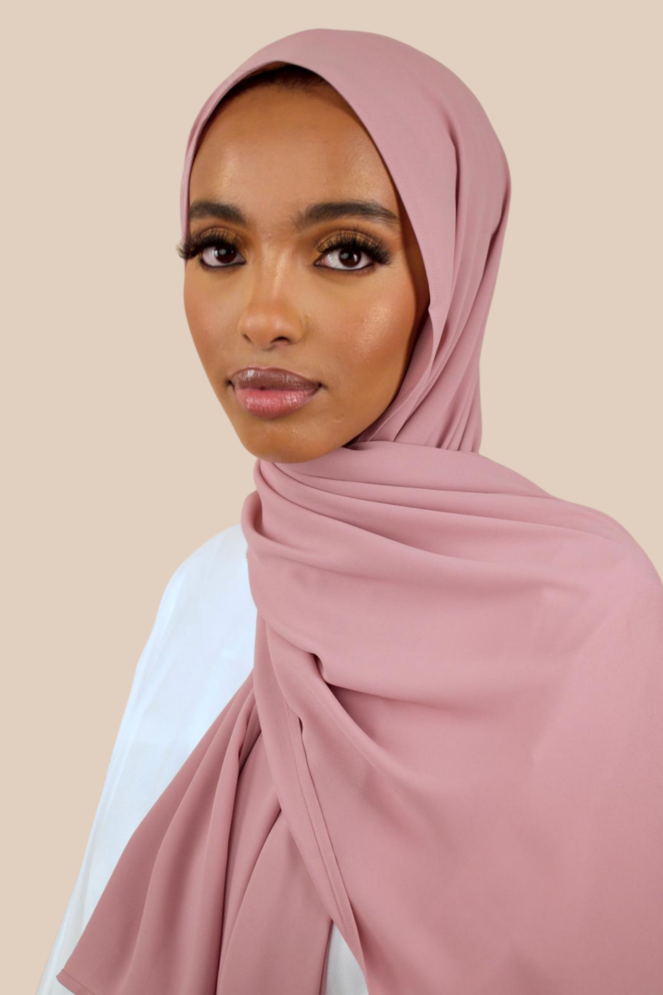 Deluxe Chiffon | Dusty Rose - Sabaah's Boutique