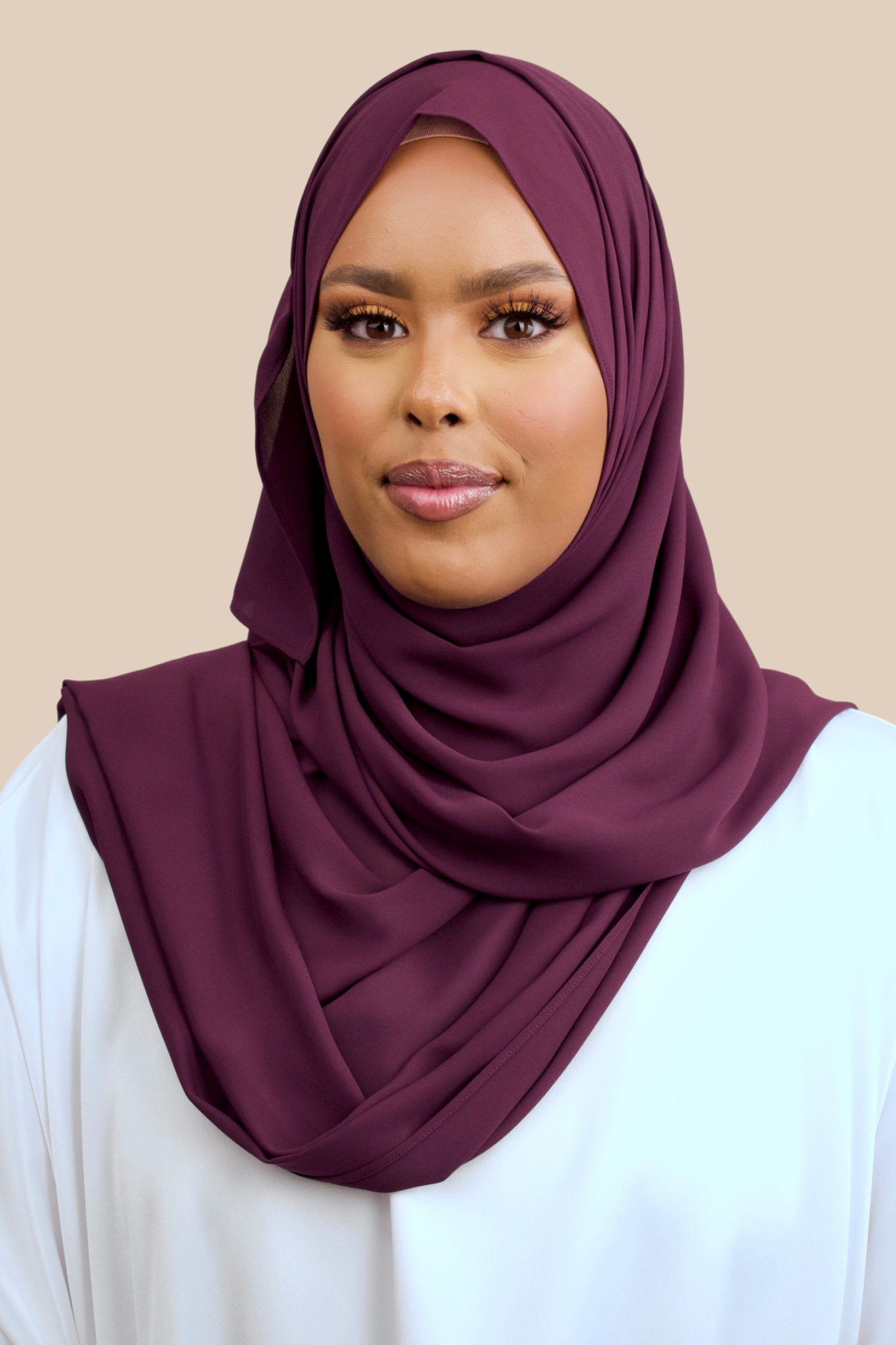 Deluxe Chiffon | Grape - Sabaah's Boutique