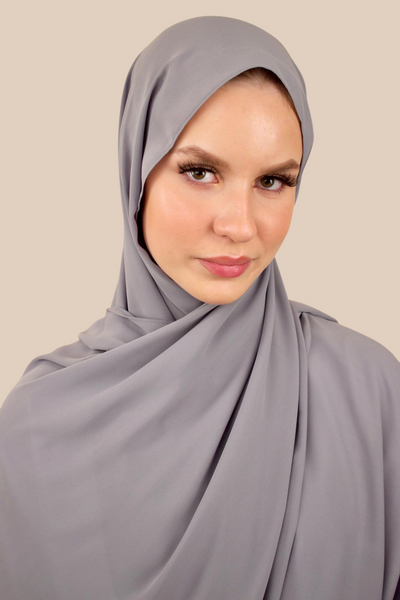 Deluxe Chiffon | Grey - Sabaah's Boutique