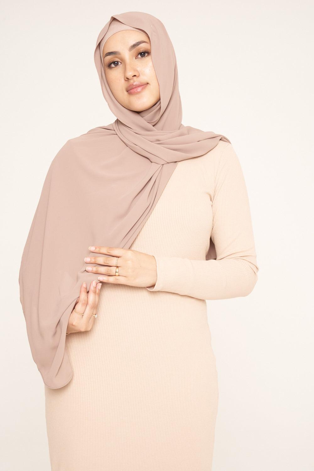 Deluxe Chiffon | Mocha - Sabaah's Boutique