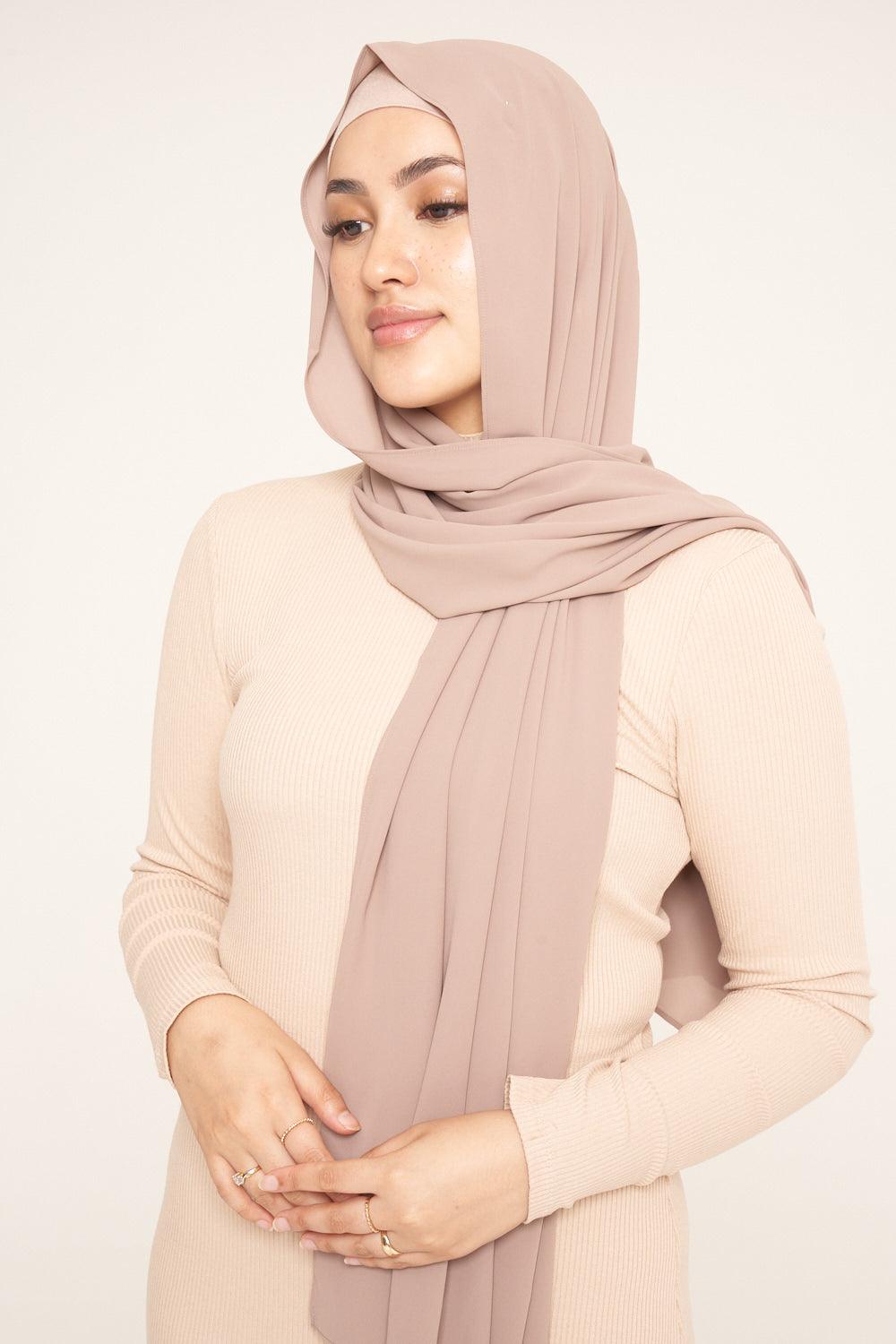 Deluxe Chiffon | Mocha - Sabaah's Boutique