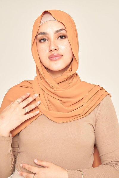 Deluxe Chiffon | Rust - Sabaah's Boutique