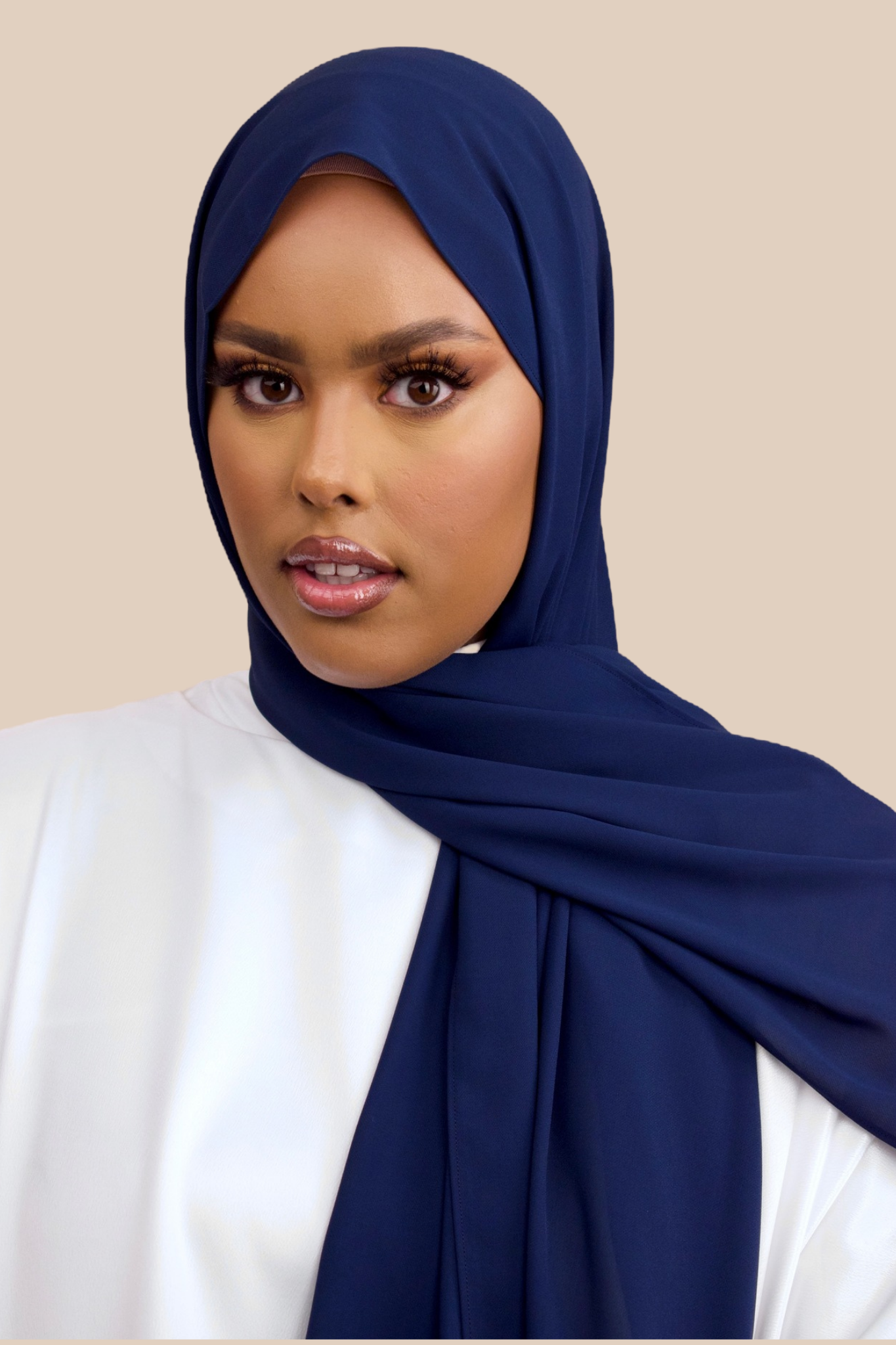 Deluxe Chiffon | Navy - Sabaah's Boutique