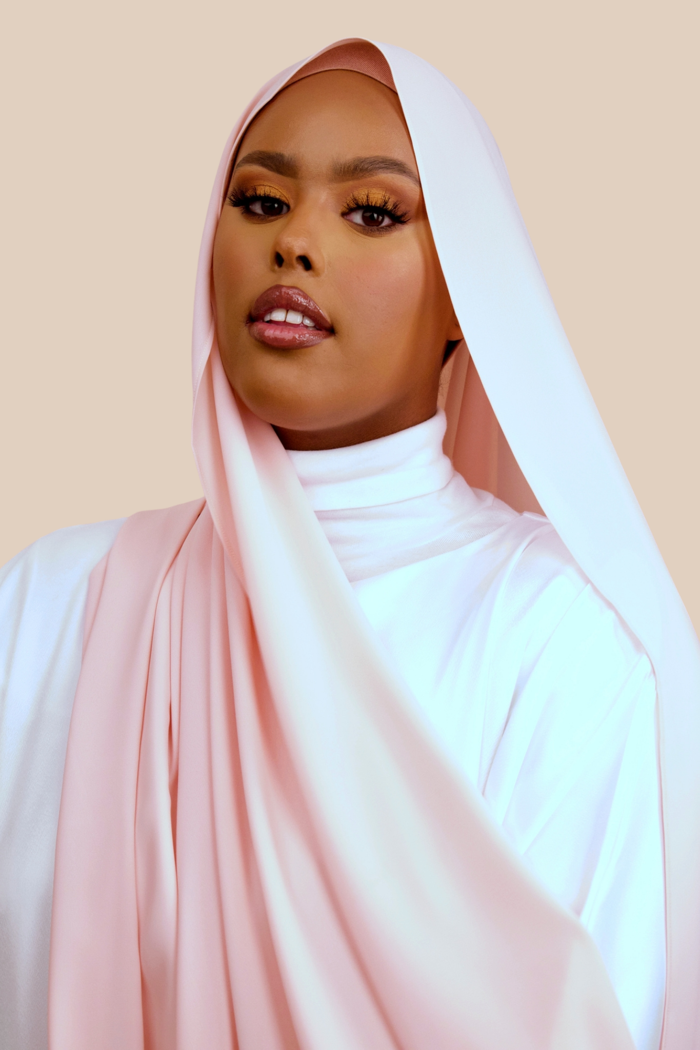 Deluxe Chiffon | Pale Peach - Sabaah's Boutique