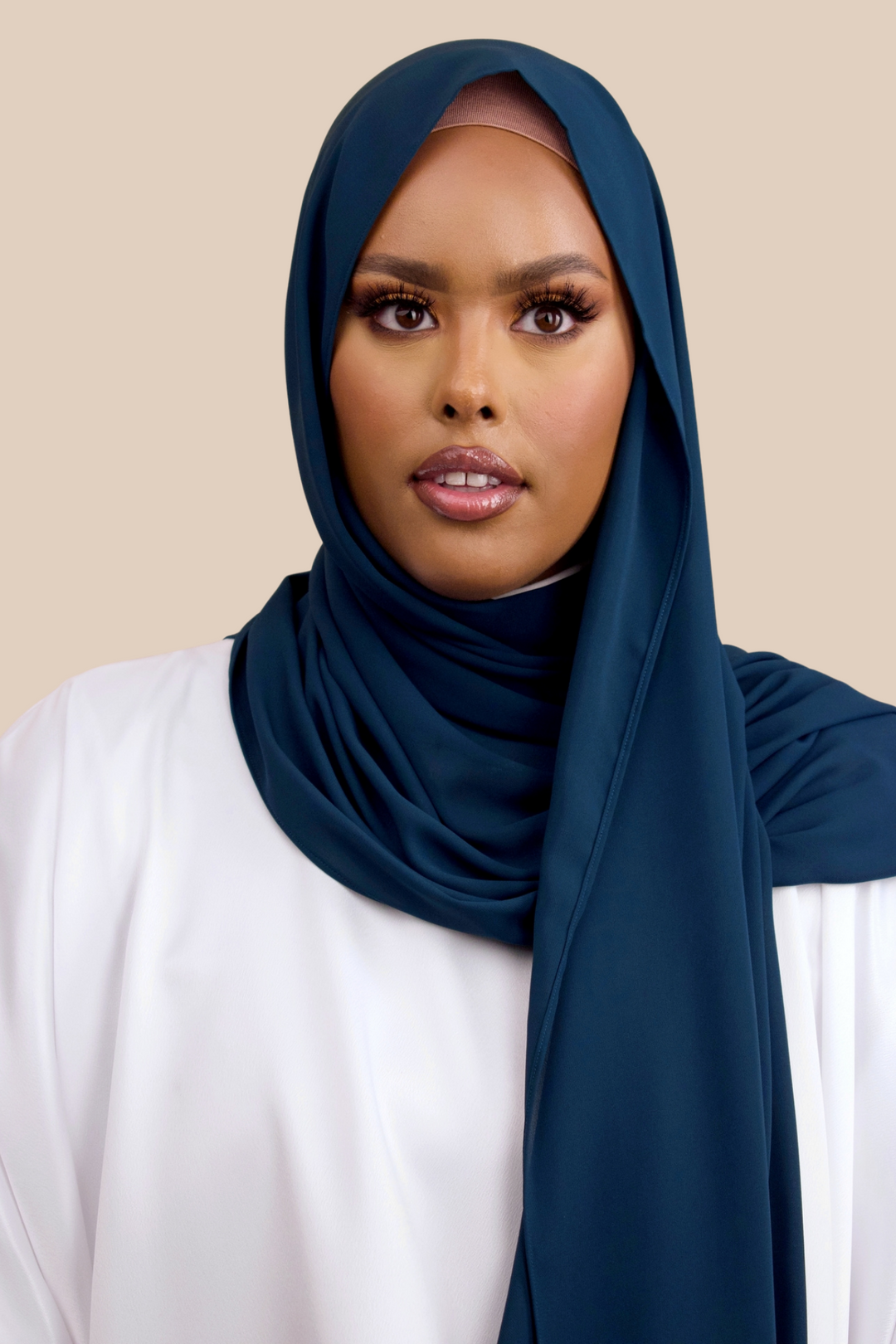peacock blue hijab