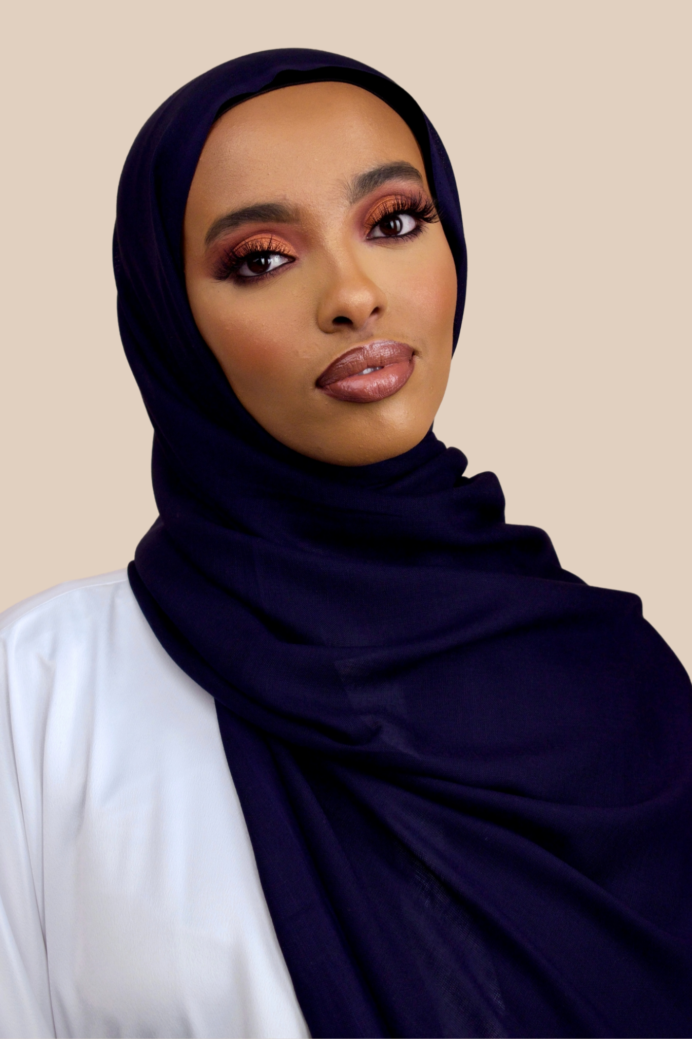 Najwa | Navy Rayon - Sabaah's Boutique