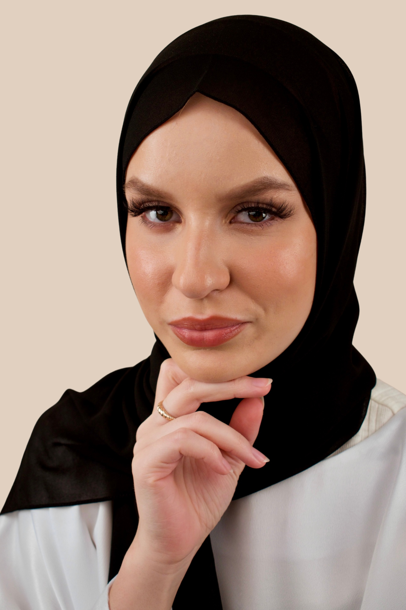 Premium Chiffon Hijab | Black - Sabaah's Boutique