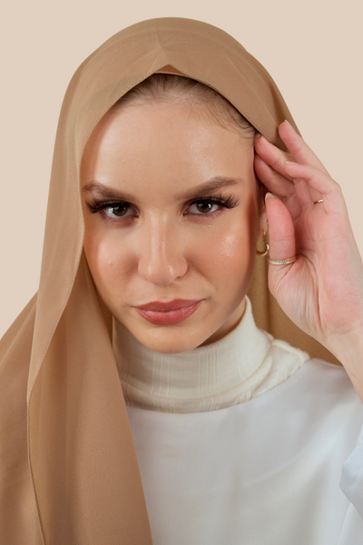 Premium Chiffon Hijab | Camel - Sabaah's Boutique