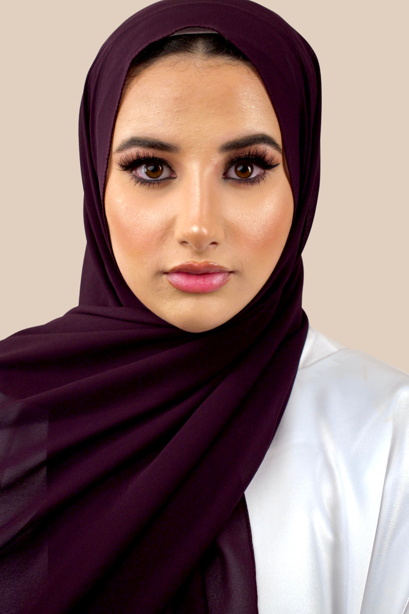 Premium Chiffon Hijab | Grape - Sabaah's Boutique