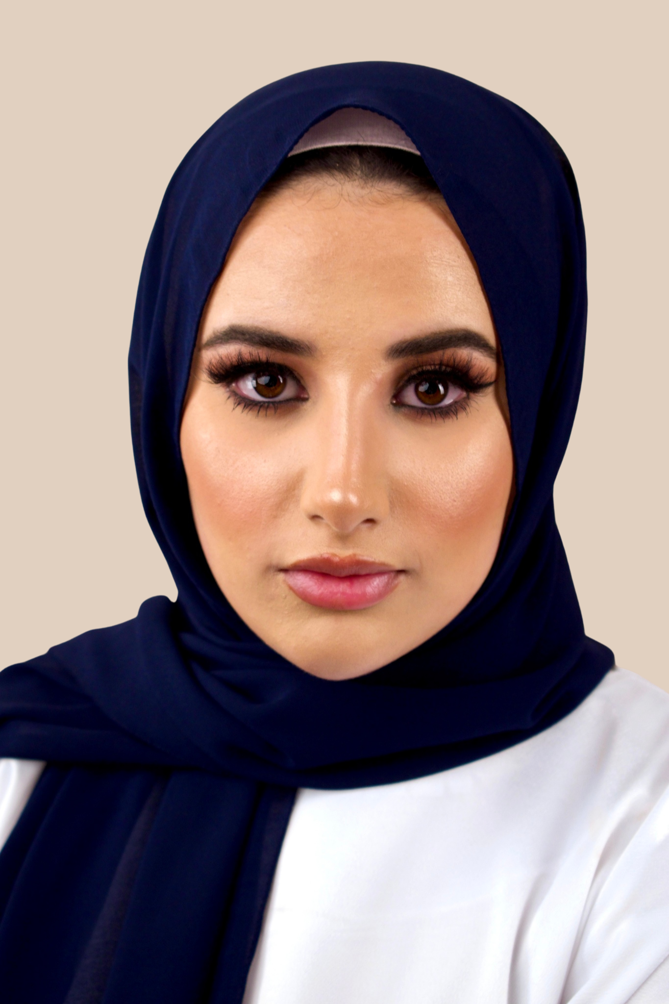 Premium Chiffon Hijab | Navy - Sabaah's Boutique