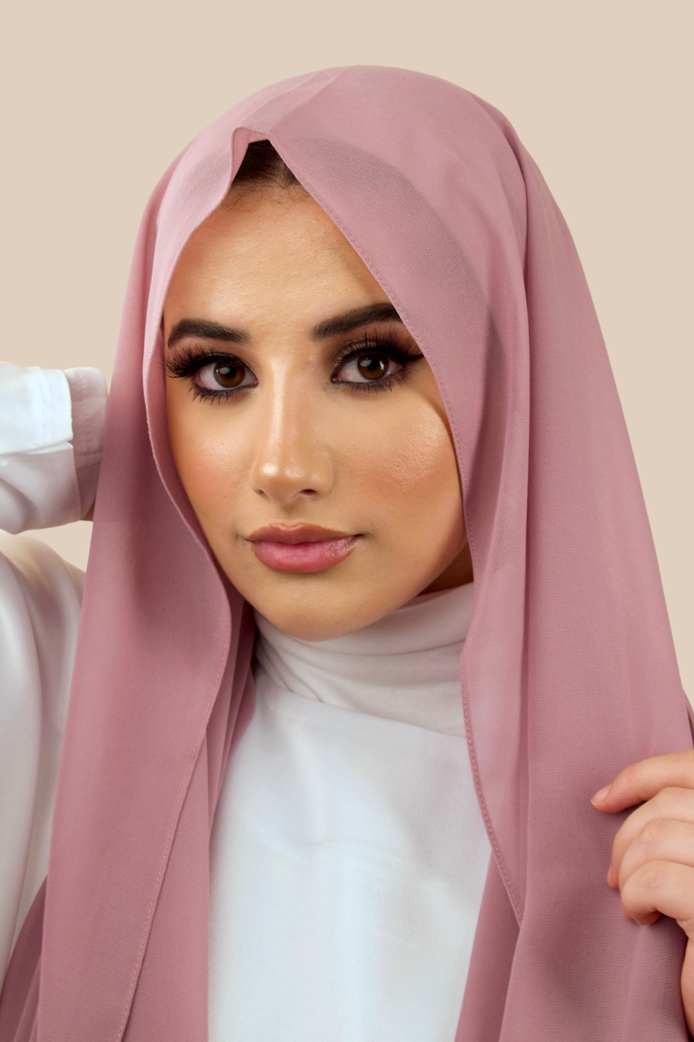 Premium Chiffon Hijab | Rose Blush - Sabaah's Boutique
