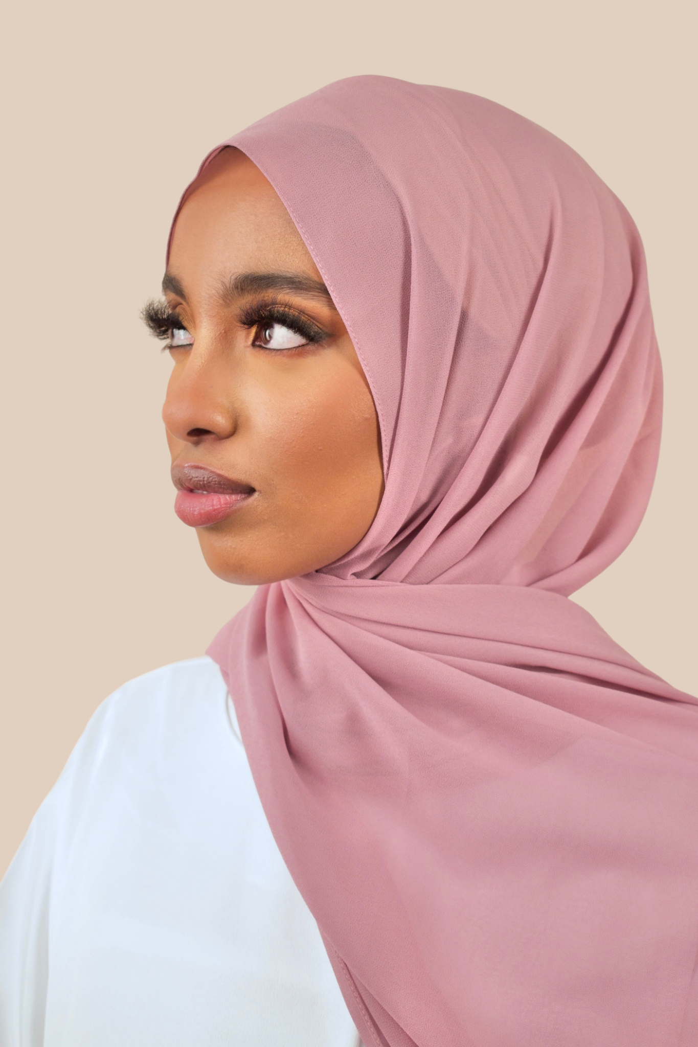 Premium Chiffon Hijab | Rose - Sabaah's Boutique