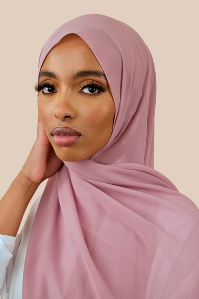 Premium Chiffon Hijab | Rose - Sabaah's Boutique