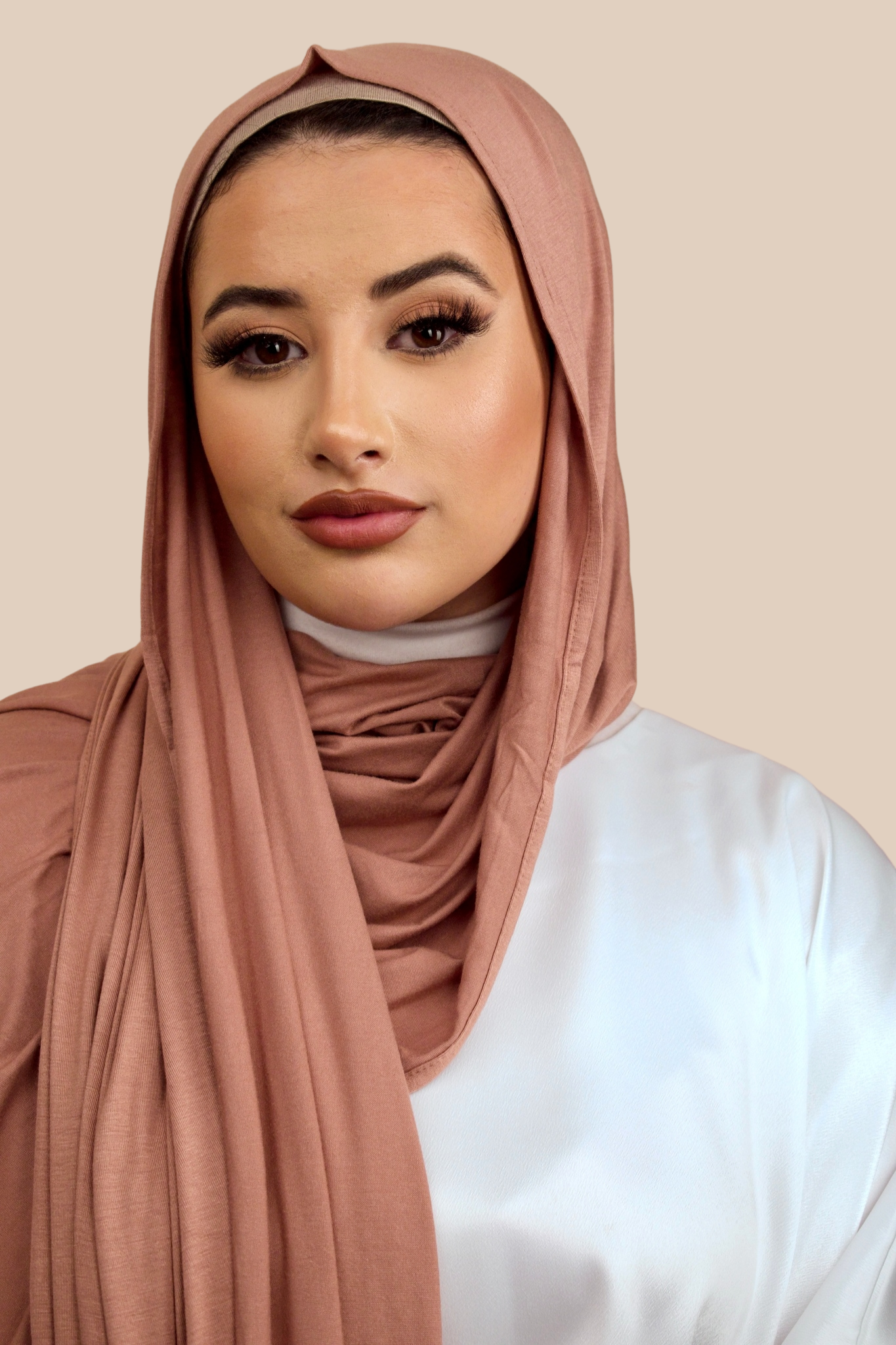 Premium Jersey Hijab | Cappuccino - Sabaah's Boutique