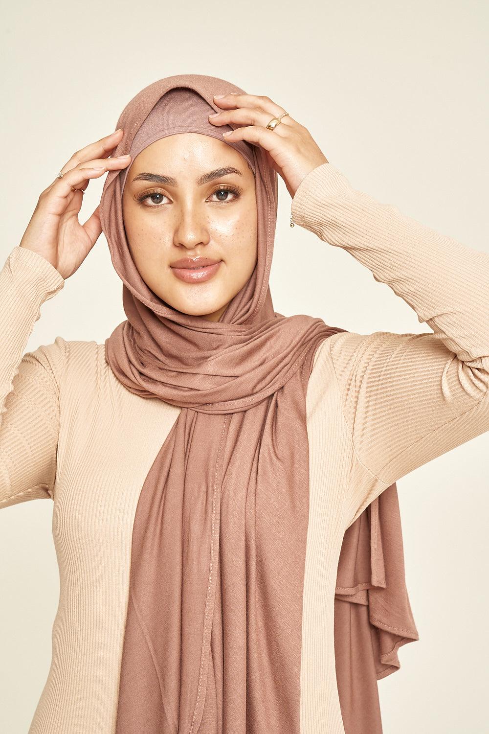 Premium Jersey Hijab | Chestnut Brown - Sabaah's Boutique