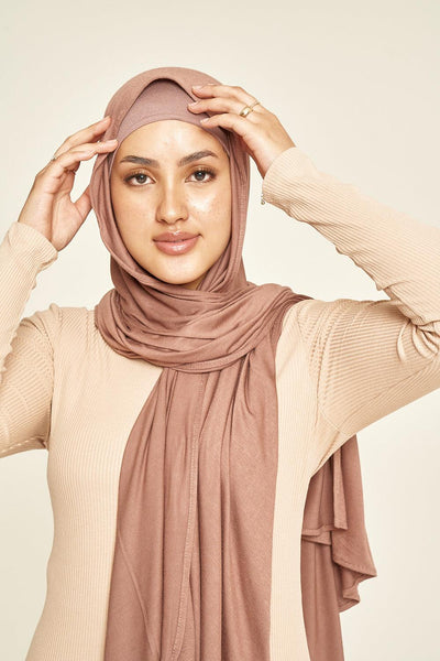 Premium Jersey Hijab | Chestnut Brown - Sabaah's Boutique