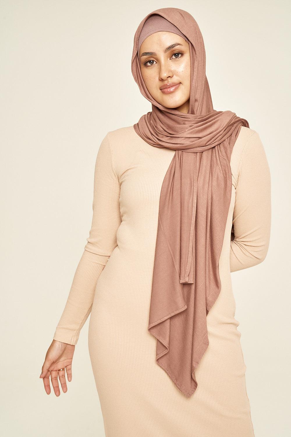 Premium Jersey Hijab | Chestnut Brown - Sabaah's Boutique