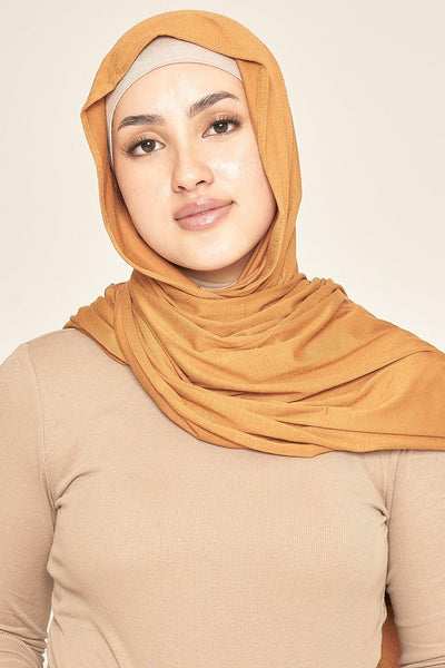 Premium Jersey Hijab | Mustard - Sabaah's Boutique