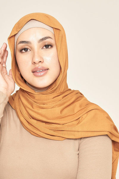 Premium Jersey Hijab | Mustard - Sabaah's Boutique