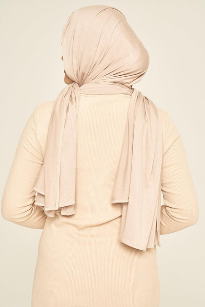 Premium Jersey Hijab | Oatmeal - Sabaah's Boutique