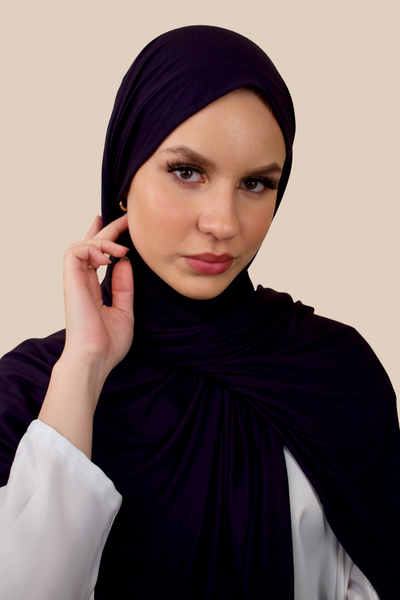 Premium Jersey Hijab | Navy - Sabaah's Boutique