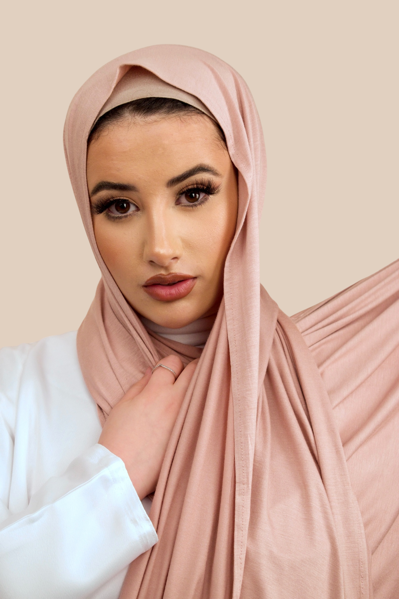 Premium Jersey Hijab | Nude - Sabaah's Boutique