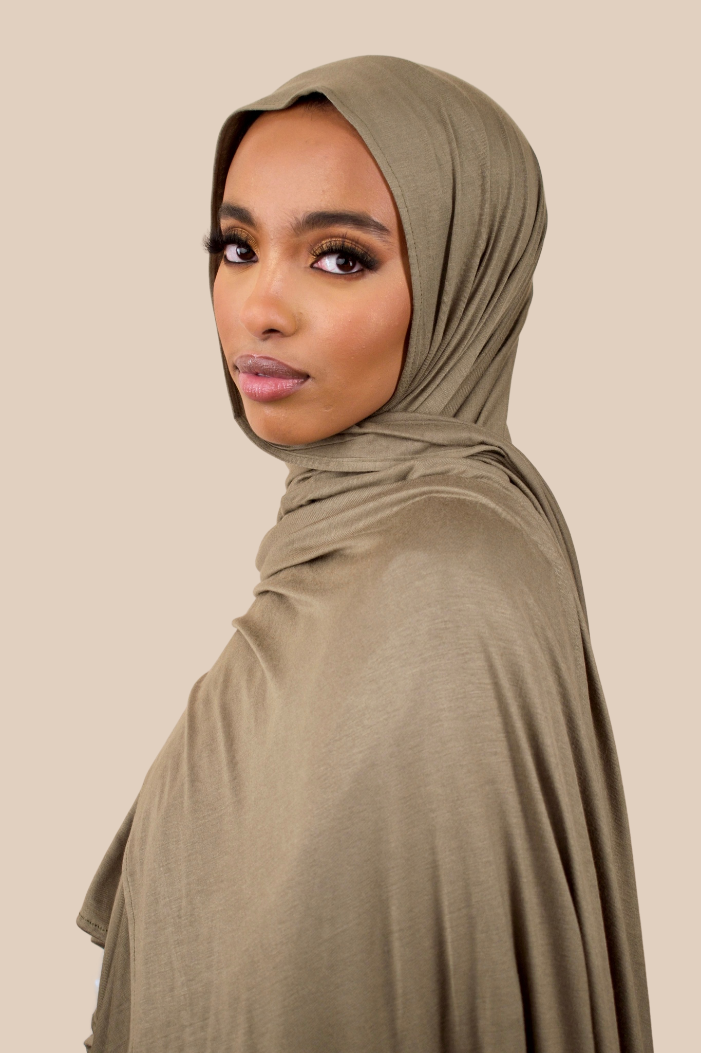 Premium Jersey Hijab | Olive - Sabaah's Boutique