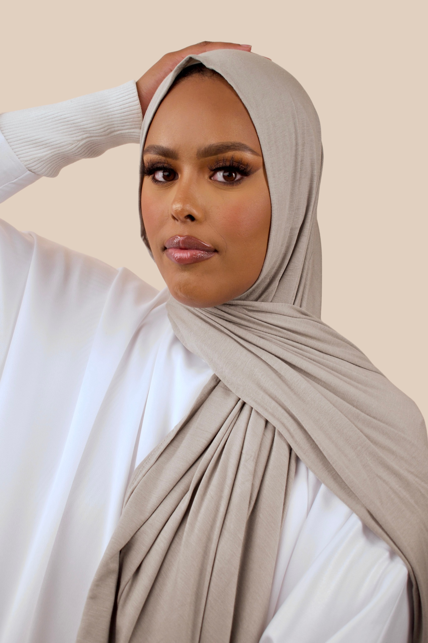Premium Jersey Hijab | Pale Grey - Sabaah's Boutique