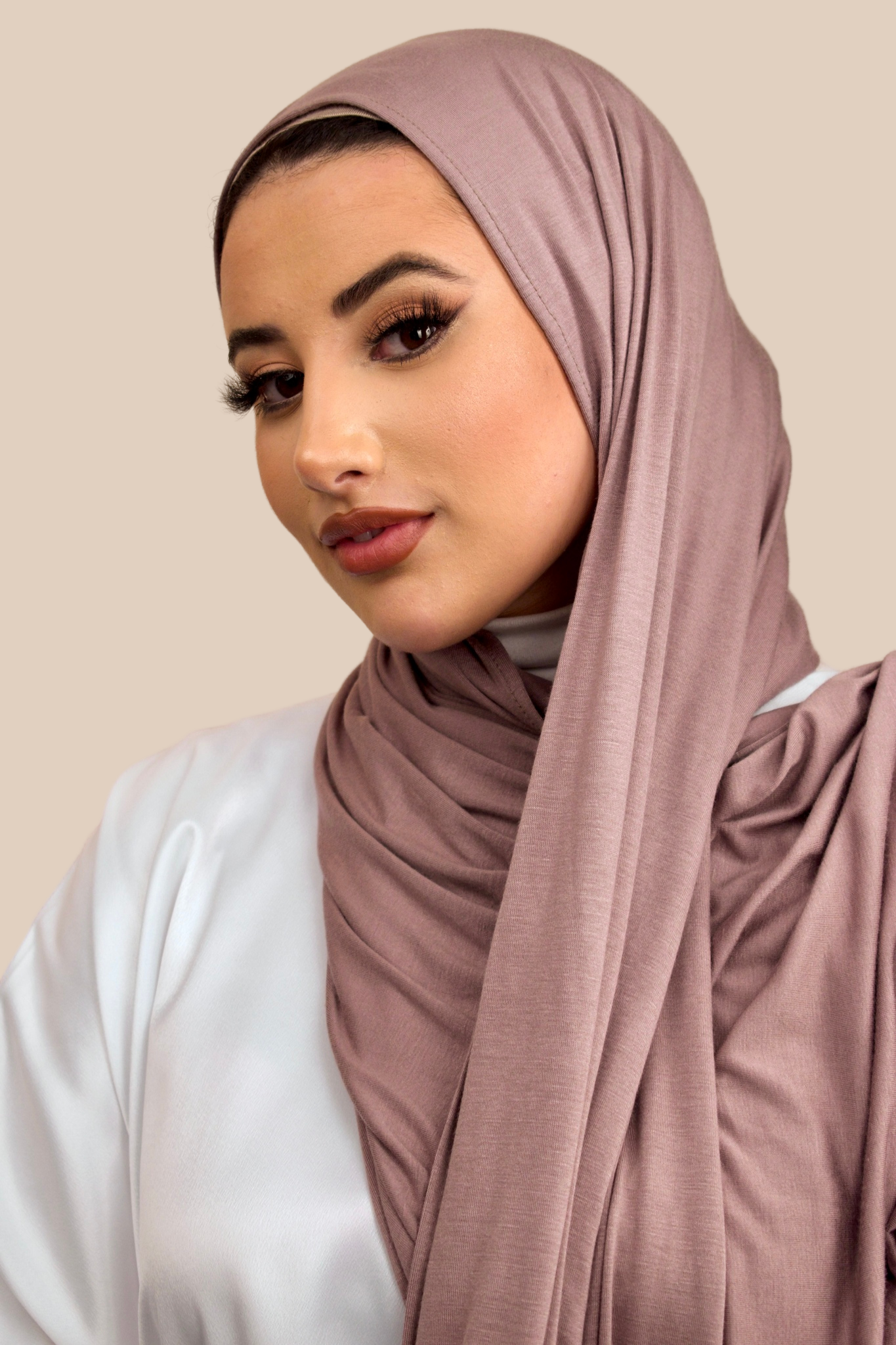 Premium Jersey Hijab | Taupe - Sabaah's Boutique